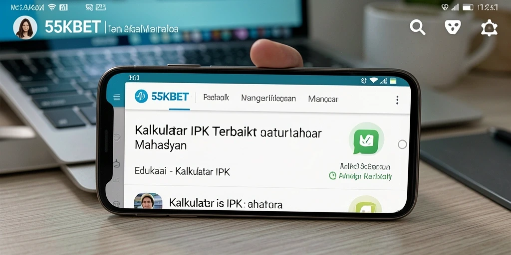 Antarmuka intuitif dari aplikasi Kalkulator IPK 55KBET