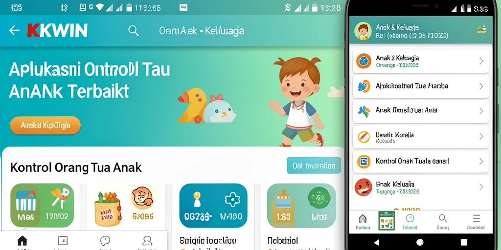 Antarmuka pengguna sederhana dan informatif dari KKWIN.