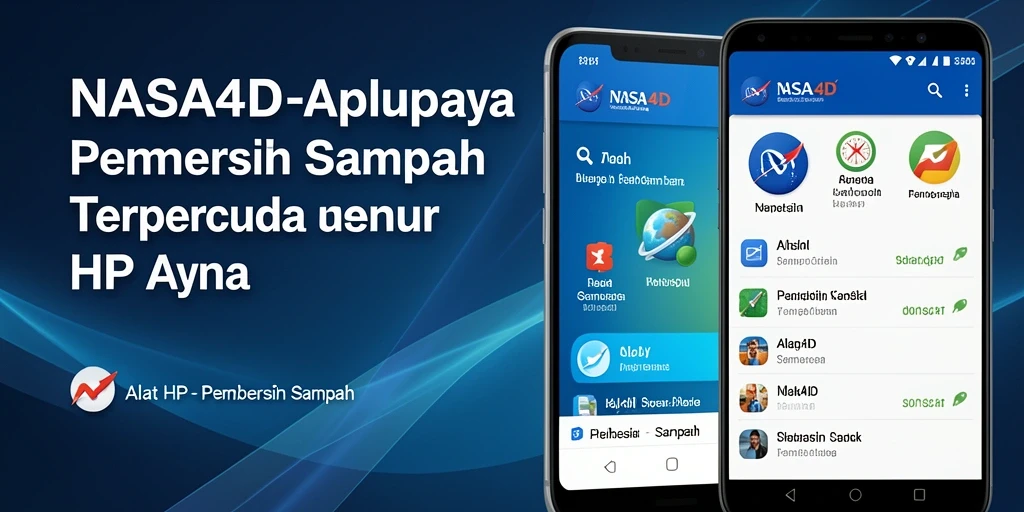 Tampilan antarmuka aplikasi Pembersih Sampah NASA4D yang bersih dan mudah digunakan.