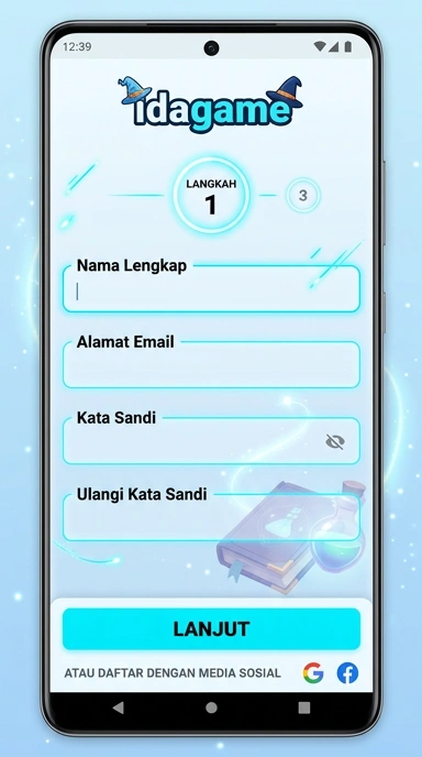 Buat Akun Baru di idagame dengan Mudah
